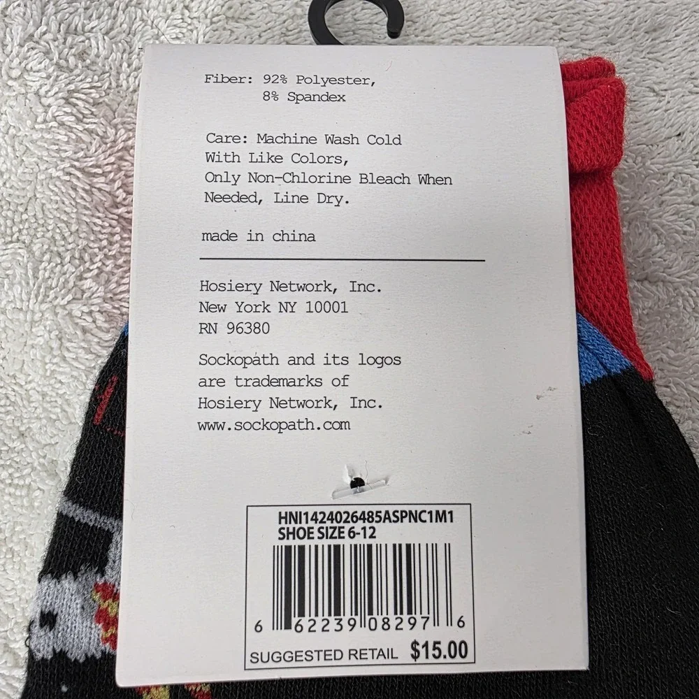 Sockopath Men's Socks Lot - 3 Pairs Chicken Wing Martini Black Fun Gift SZ 6-12